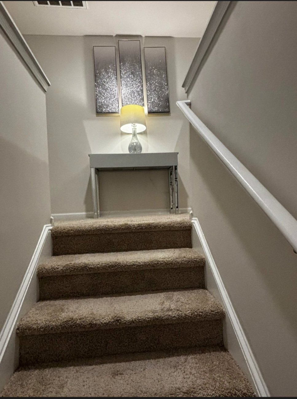 Interior staircase of the townhouse